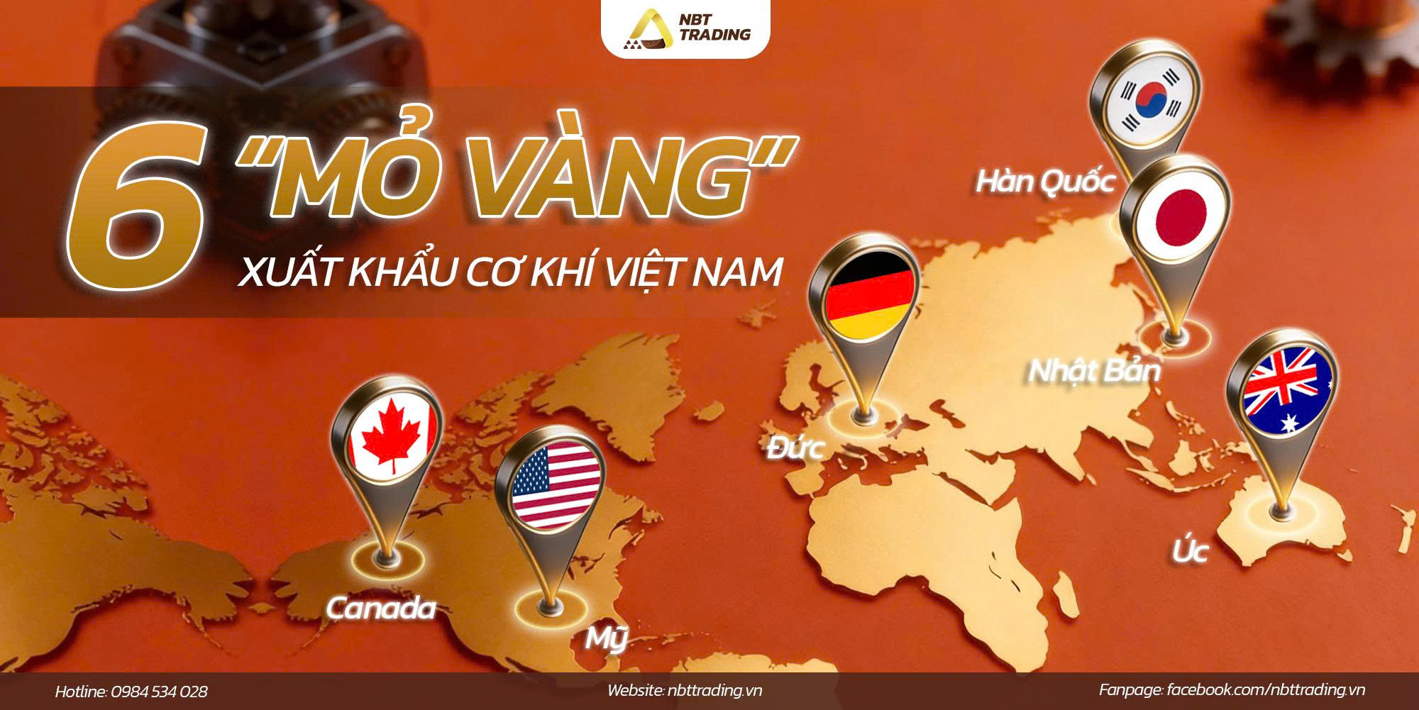 xuất khẩu link kiện cơ khí